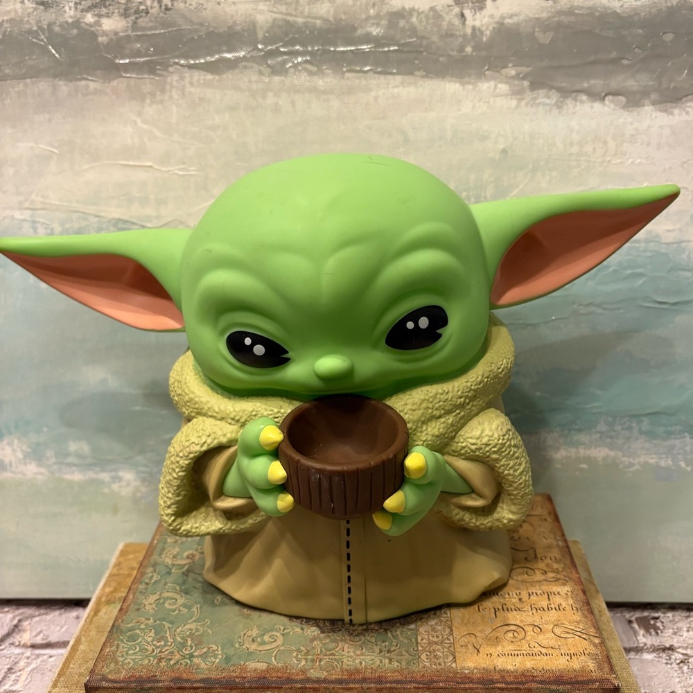 Star Wars The Mandalorian The Child (Grogu) with Cup 8 Inch PVC Figural Bank